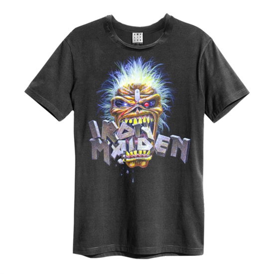 Iron Maiden - Maiden Chomp Amplified X Large Vintage Charcoal T Shirt - Iron Maiden - Fanituote - AMPLIFIED - 5054488685414 - 