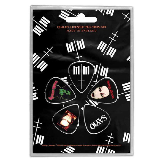 Marilyn Manson Plectrum Pack: MM - Marilyn Manson - Marchandise -  - 5055339791414 - 