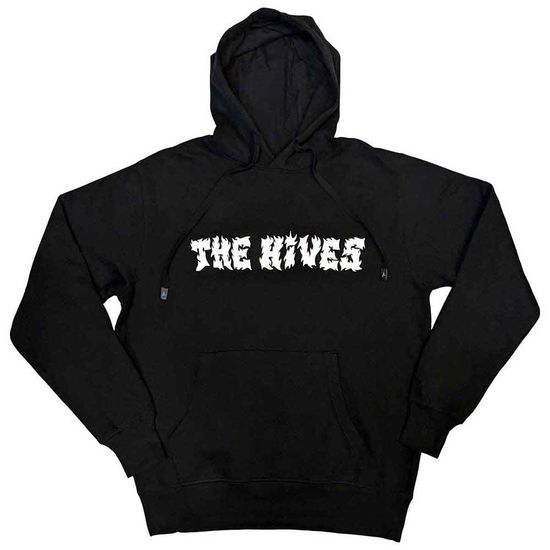 The Hives Unisex Pullover Hoodie: Flames Logo - Hives - The - Merchandise -  - 5056737220414 - 