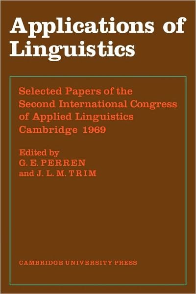 Cover for G E Perren · Applications of Linguistics (Paperback Bog) (2010)