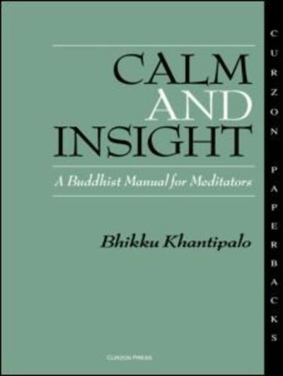 Cover for Bhikkhu Phra Khantipalo · Calm and Insight: A Buddhist Manual for Meditators (Paperback Book) (1995)