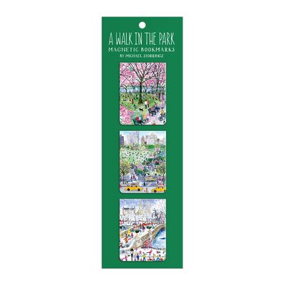 Michael Storrings Walk in the Park Magnetic Bookmarks - Galison - Books - Galison - 9780735381414 - January 18, 2024