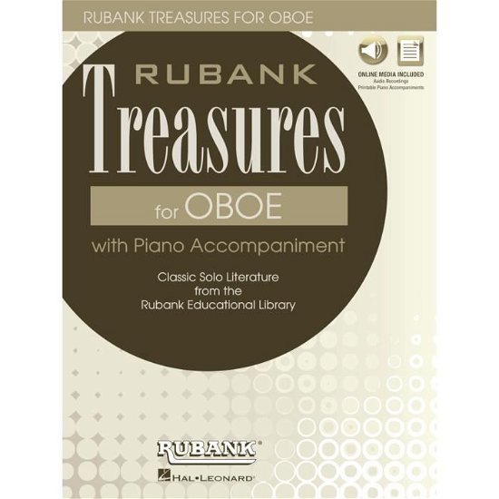 Cover for Hal Leonard Publishing Corporation · Rubank Treasures (Voxman) for Oboe Book / Media Online (Pocketbok) (2018)