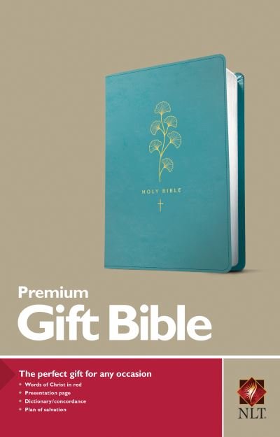 Cover for Tyndale · Premium Gift Bible NLT (Red Letter, LeatherLike, Teal) (Bog) (2022)