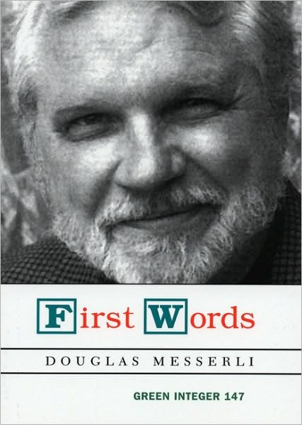 Cover for Douglas Messerli · First Words (Paperback Book) (2003)