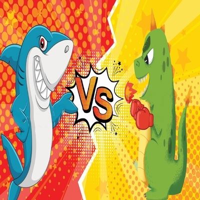 Shark v. Dino - CSB Innovations - Książki - CSB Innovations - 9781952330414 - 19 listopada 2020