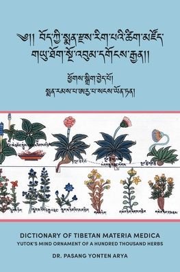 Cover for Pasang Yonten Arya · Dictionary of Tibetan Materia Medica (Bod kyi sman rdzas rig pa'i tshig mdzod): Yutok's Mind Ornament of a Hundred Thousand Herbs (G.yu thog sngo 'bum dgongs rgyan) (Paperback Book) (2021)