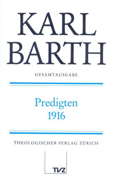 Cover for Karl Barth · Predigten, 1916 (Buch) (1998)