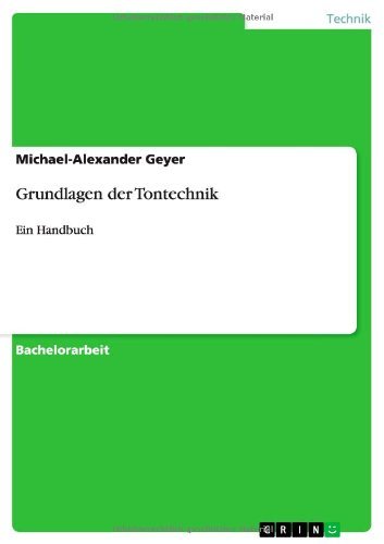 Cover for Michael-alexander Geyer · Grundlagen Der Tontechnik (Taschenbuch) [German edition] (2010)