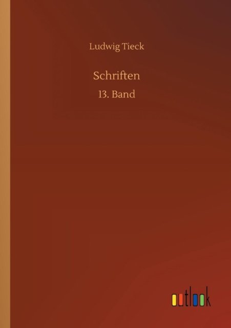 Cover for Tieck · Schriften (Bog) (2018)