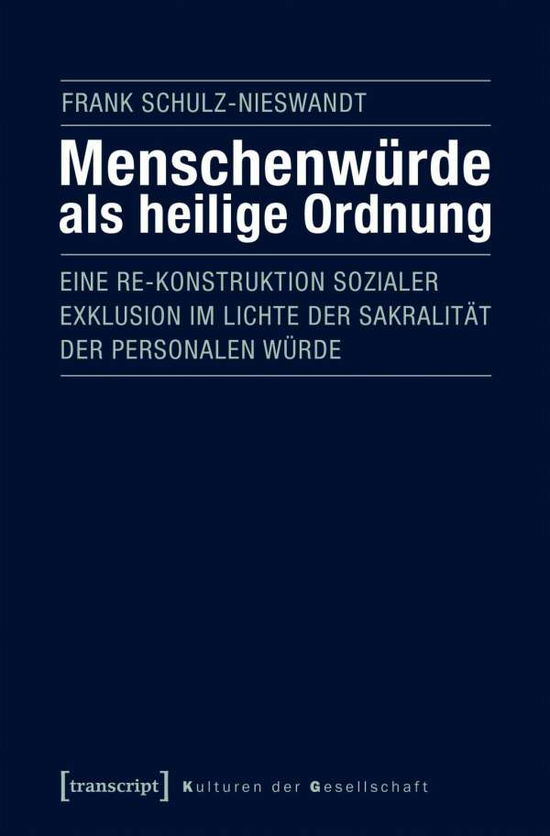 Cover for Schulz-Nieswandt · Menschenwürde als heil (Book)