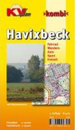 Cover for KommunalVerlag · Havixbeck, KVplan, Radkarte / Wanderkarte / Stadtplan, 1:25.000 / 1:10.000 (Map) (2012)