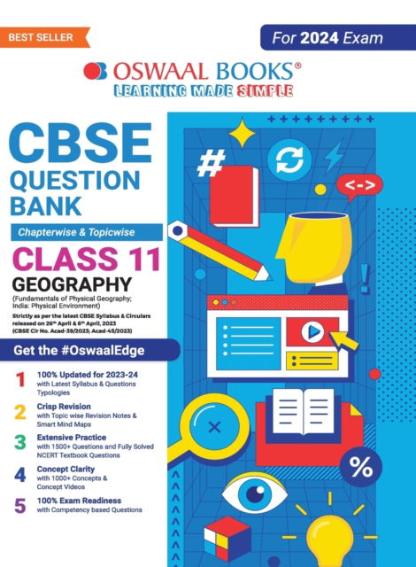 Cover for Oswaal Editorial Board · Oswaal CBSE Class 11 Geography Question Bank (2024 Exam) (Paperback Book) (2023)