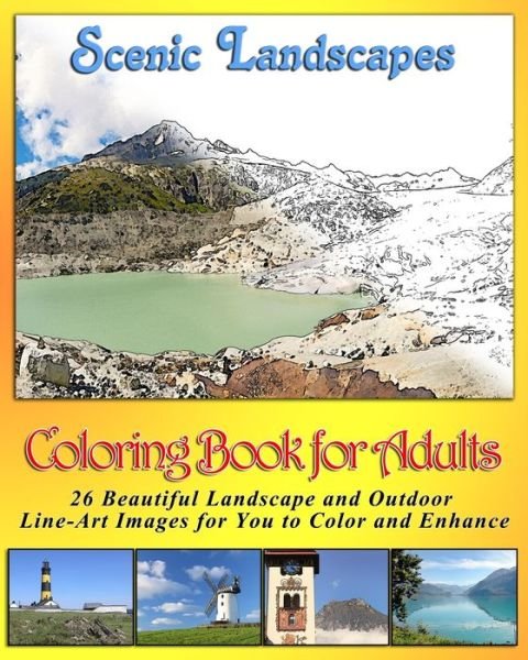 Cover for Digiart Publishing · Coloring Book for Adults - Scenic Landscapes (Taschenbuch) (2020)
