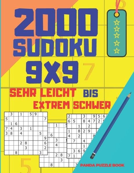 Cover for Panda Puzzle Book · 2000 Sudoku 9x9 Sehr Leicht Bis Extrem Schwer (Paperback Book) (2020)