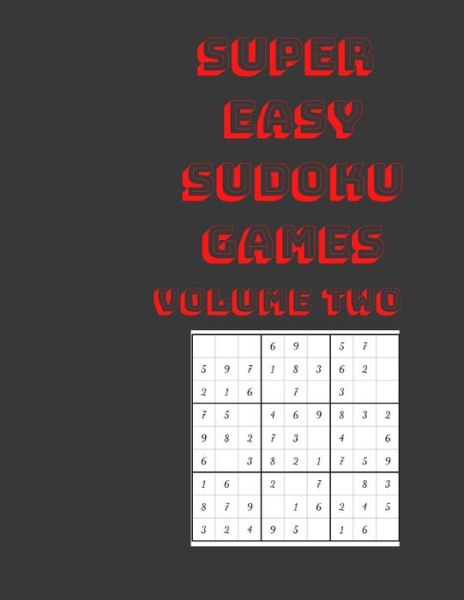 Super Easy Sudoku Games - Cannonbooks - Książki - Independently Published - 9798695879414 - 31 grudnia 2020