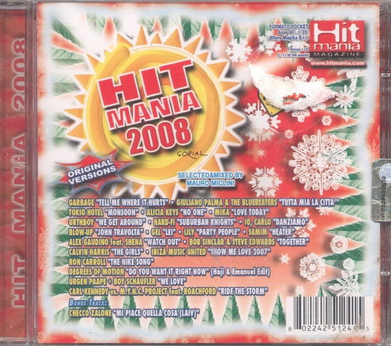 Cover for Aa.vv. · Hit Mania 2008 - Rivista + CD (CD) (2007)