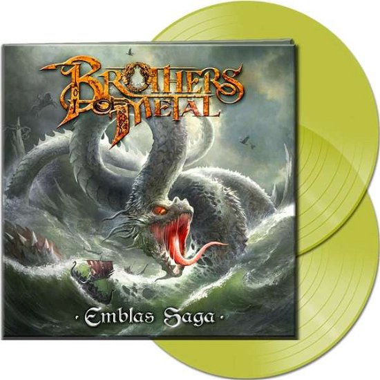 Cover for Brothers Of Metal · Emblas Saga (LP) [Coloured edition] (2020)