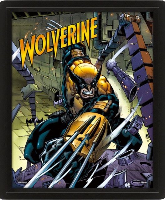 Cover for Wolverine (Berserker Rage) 3D Lenticular Poster (Framed) (Paperback Book) (2024)