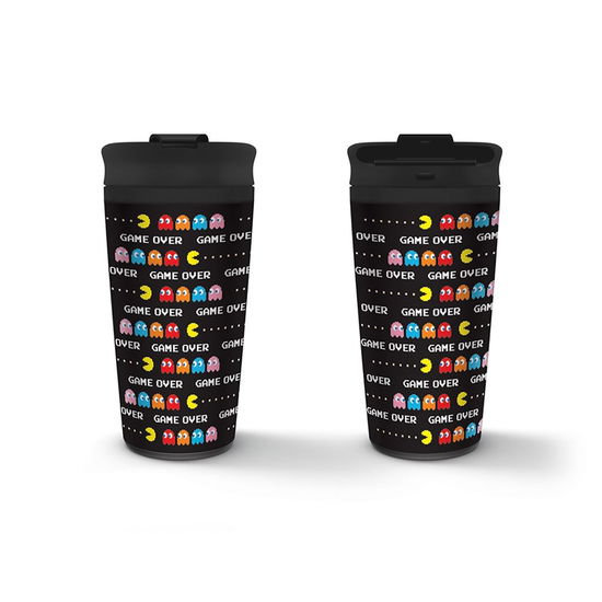 PAC MAN - Game Over - Metal Travel Mug 450 ml - Pac Man - Gadżety - Pyramid Posters - 5050574262415 - 27 października 2023