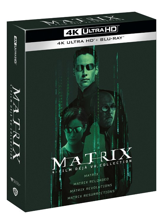 Cover for Matrix 4 Film Collection (4 4k · Matrix 4 Film Collection (4 4K Ultra Hd+4 Blu-Ray) (Blu-ray) (2022)