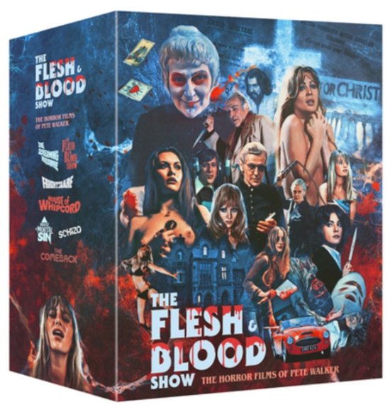 Cover for Pete Walker · The Flesh And Blood Show - The Horror Films Of Pete Walker (7 Films) (Blu-ray) (2024)