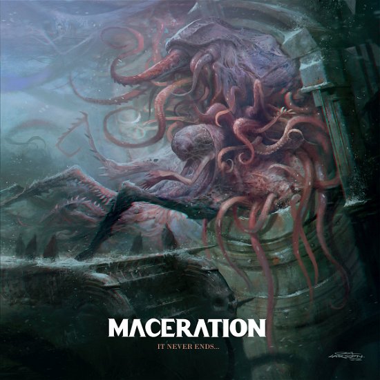 Cover for Maceration · It Never Ends (Red) (LP) (2023)
