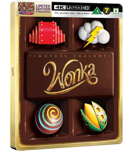 Cover for Wonka Steelbook (4K UHD Blu-ray) [Steelbook edition] (2024)