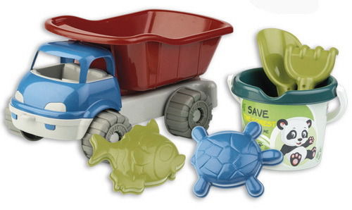 Cover for Emmerset met Kiepwagen Gerecycled Plastic 6dlg. (Toys)