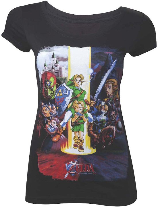 Nintendo: Legend Of Zelda (The) - Zelda Ocarina Of Time Black (T-Shirt Unisex Tg. M) - Nintendo: Legend Of Zelda (The) - Mercancía -  - 8718526054415 - 