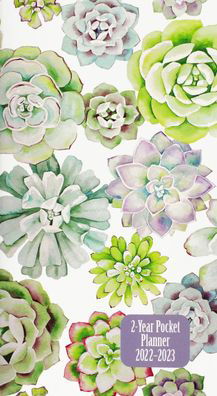 Cover for Peter Pauper Press Inc · 2022-23 Succulent Garden 2-Year Pocket Planner (24-Month Calendar) (Calendar) (2020)