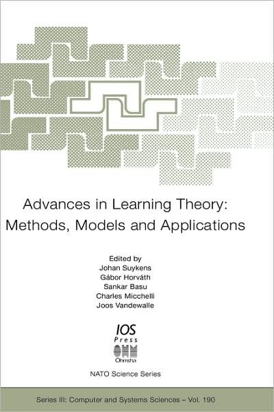 Cover for J Suykens · Advances in Learning Theory: Methods, Models and Applications - NATO Science Series: Computer &amp; Systems Sciences (Gebundenes Buch) (2003)