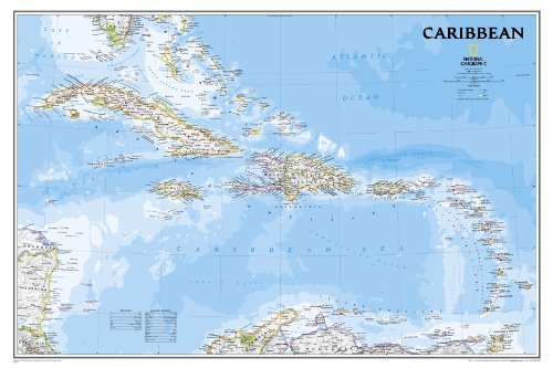 Caribbean Classic, Laminated: Wall Maps Countries & Regions - National Geographic Maps - Bøger - National Geographic Maps - 9781597754415 - 19. januar 2022