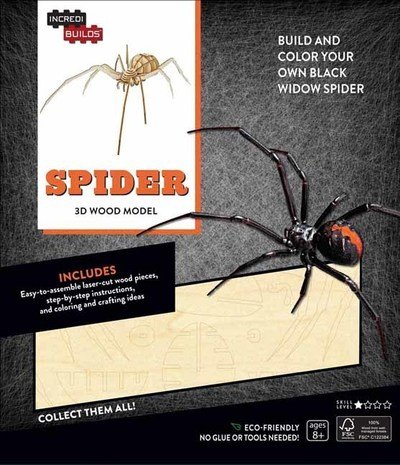 IncrediBuilds: Spider 3D Wood Model - Incredibuilds - Insight Editions - Livres - Insight Editions - 9781682980415 - 1 mars 2019