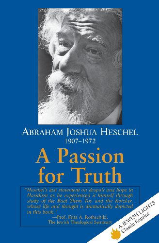 Cover for Abraham Joshua Heschel · A Passion for Truth (Paperback Bog) (1995)