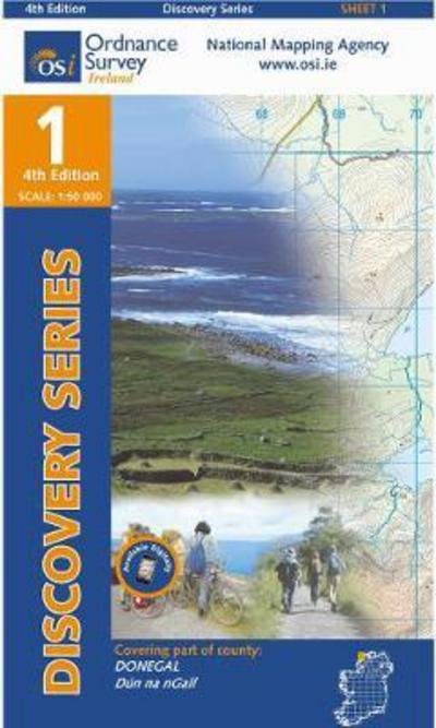 Cover for Ordnance Survey Ireland · Donegal (NW) - Irish Discovery Series (Kort) [4 Revised edition] (2012)