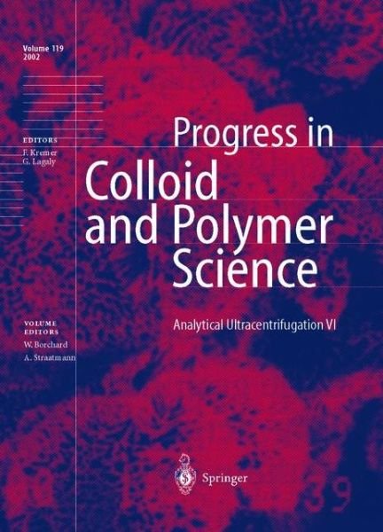 Cover for W Borchard · Analytical Ultracentrifugation VI - Progress in Colloid and Polymer Science (Taschenbuch) [Softcover reprint of the original 1st ed. 2002 edition] (2013)