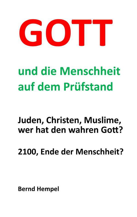 Cover for Hempel · Gott und die Menschheit auf dem (Book)