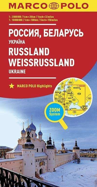 Cover for Marco Polo · Russia and Belarus Marco Polo Map: Also shows Ukraine - Marco Polo Maps (Landkart) (2022)