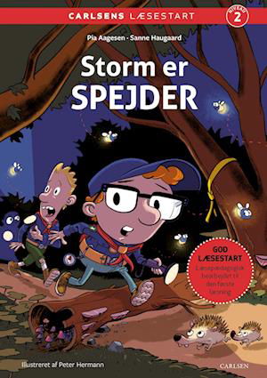 Cover for Pia Aagensen; Sanne Haugaard · Carlsens Læsestart: Carlsens Læsestart: Storm er spejder (Bound Book) [1er édition] (2023)