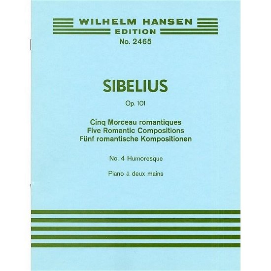Cover for Jean Sibelius · Jean Sibelius: Humoresque Op.101 No.4 - Humoresque (Partitur) (2015)
