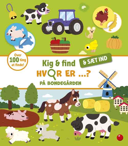 Kig & find & sæt ind: Kig & find - & sæt ind: Hvor er ...? På bondegården (Pocketbok) [1:a utgåva] (2024)