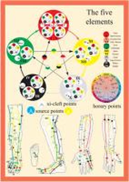 Jan van Baarle · Five Elements in Acupuncture -- A4 (Plakat) (1997)