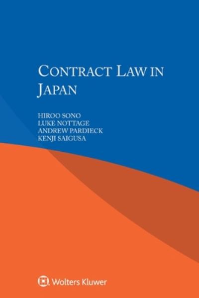 Hiroo Sono · Contract Law in Japan (Paperback Book) (2018)