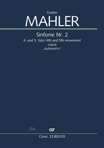 Cover for Mahler · Symphonie Nr. 2 (Klavierauszug) (Bok)