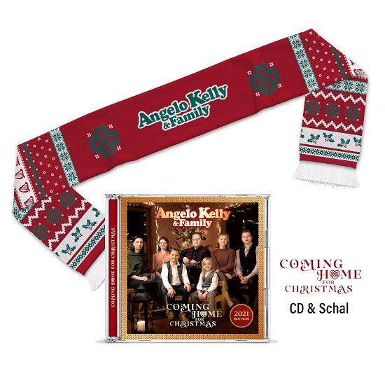 Cover for Kelly, Angelo &amp; Family · Coming Home For Christmas (cd + Schal) (CD) (2023)