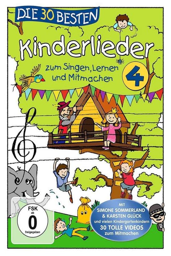 Cover for Sommerland,s. / Glück,k. / Kita-frösche,die · Die 30 Besten Kinderlieder 4 (DVD) (2019)