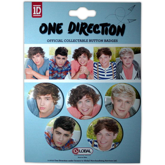 Cover for One Direction · One Direction Button Badge Pack: Phase 2 (MERCH)