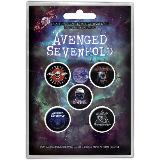 Avenged Sevenfold Button Badge Pack: The Stage - Avenged Sevenfold - Marchandise - PHM - 5055339797416 - 28 octobre 2019