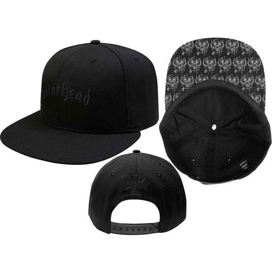 Cover for Motörhead · Motorhead Unisex Snapback Cap: Logo &amp; Warpig (CLOTHES) [Black - Unisex edition]